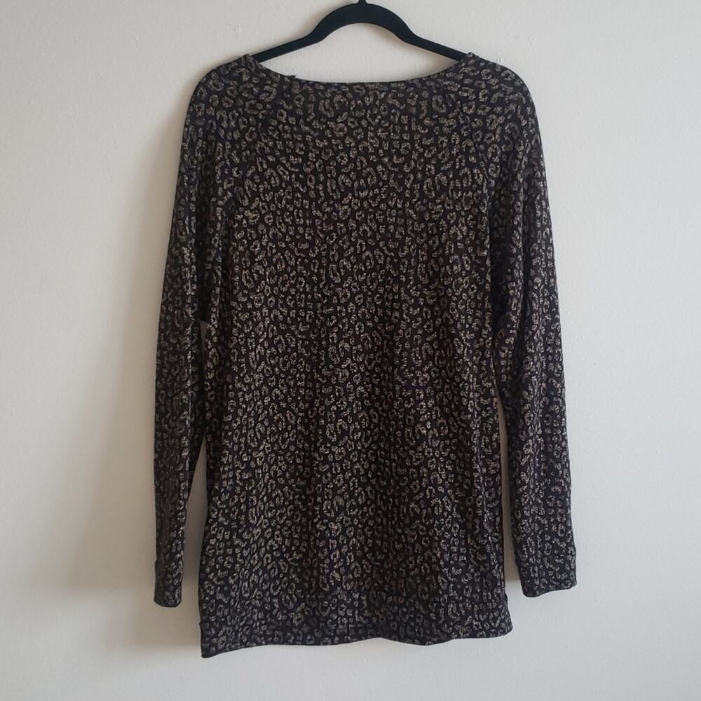 Obey Echo Mountain Leopard Print Lightweight Swea… - image 10
